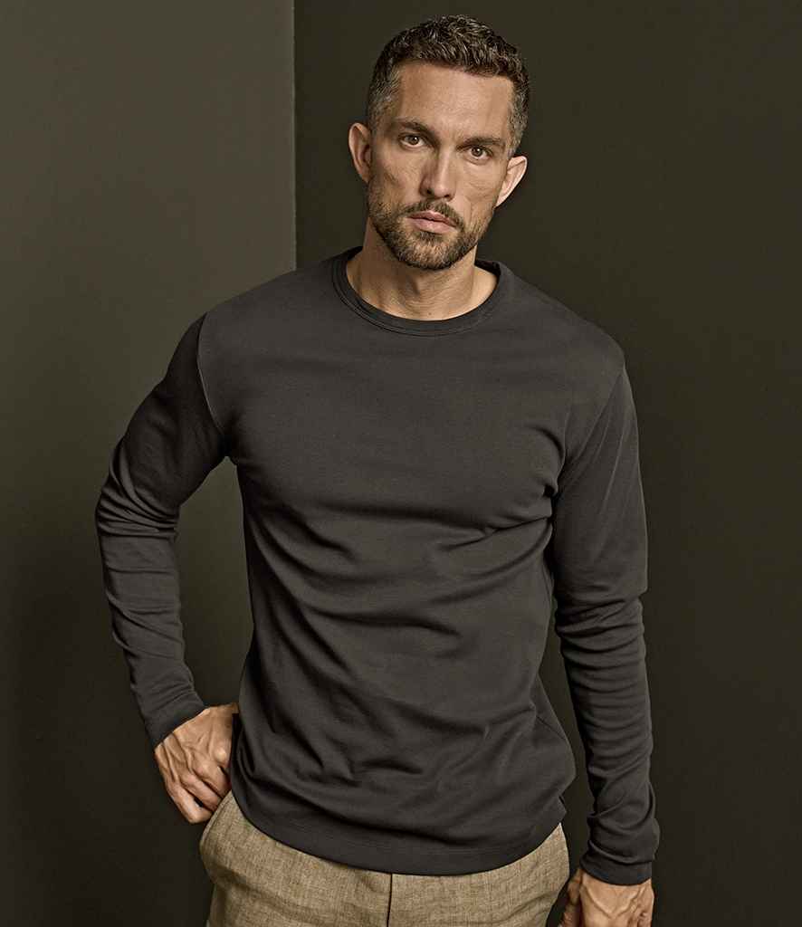 Tee Jays Long Sleeve Interlock T-Shirt T530 - T530 Black Model