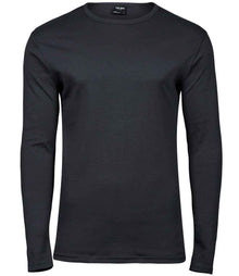 Tee Jays Long Sleeve Interlock T-Shirt T530 - Dark Grey