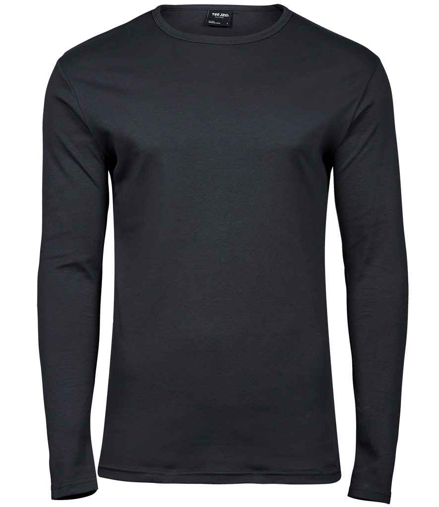 Tee Jays Long Sleeve Interlock T-Shirt T530 - Dark Grey