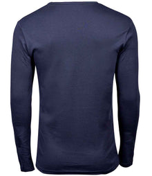 Tee Jays Long Sleeve Interlock T-Shirt T530 - T530 Navy Back