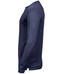 Tee Jays Long Sleeve Interlock T-Shirt T530 - T530 Navy Side