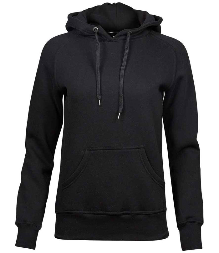 Tee Jays Ladies Raglan Hooded Sweatshirt T5431 - Black
