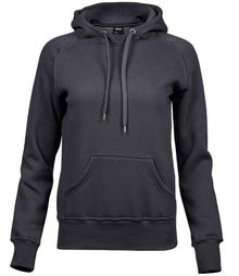 Tee Jays Ladies Raglan Hooded Sweatshirt T5431 - Dark Grey