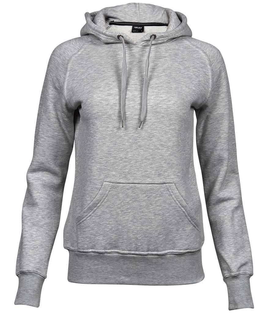 Tee Jays Ladies Raglan Hooded Sweatshirt T5431 - Heather Grey