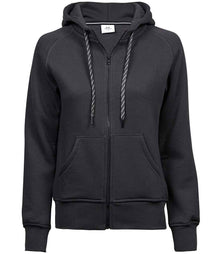 Tee Jays Ladies Fashion Zip Hooded Sweatshirt T5436 - Dark Grey