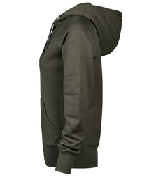 Tee Jays Ladies Fashion Zip Hooded Sweatshirt T5436 - T5436 Deep Green Side