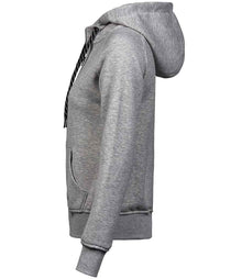 Tee Jays Ladies Fashion Zip Hooded Sweatshirt T5436 - T5436 Heather Grey Side