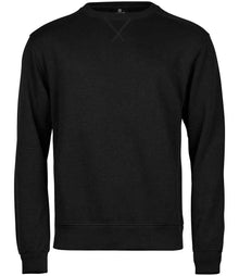 Tee Jays Ribbed Interlock Crew Neck Sweatshirt T5504 - Black