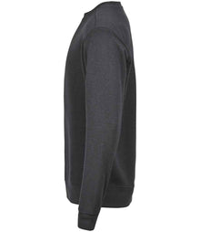 Tee Jays Ribbed Interlock Crew Neck Sweatshirt T5504 - T5504 Dark Grey Side