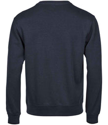 Tee Jays Ribbed Interlock Crew Neck Sweatshirt T5504 - T5504 Navy Back