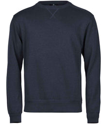 Tee Jays Ribbed Interlock Crew Neck Sweatshirt T5504 - Navy