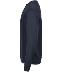 Tee Jays Ribbed Interlock Crew Neck Sweatshirt T5504 - T5504 Navy Side