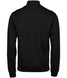 Tee Jays Ribbed Interlock Half Zip Sweatshirt T5506 - T5506 Black Back