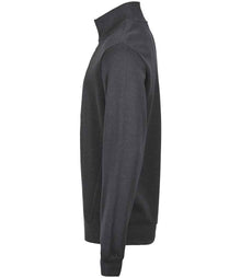 Tee Jays Ribbed Interlock Half Zip Sweatshirt T5506 - T5506 Dark Grey Side