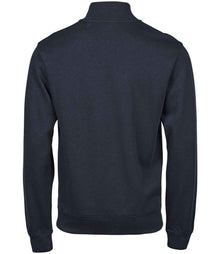 Tee Jays Ribbed Interlock Half Zip Sweatshirt T5506 - T5506 Navy Back