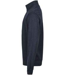 Tee Jays Ribbed Interlock Half Zip Sweatshirt T5506 - T5506 Navy Side