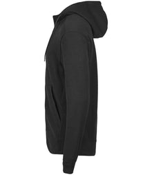 Tee Jays Ribbed Interlock Full Zip Hooded Sweatshirt T5508 - T5508 Black Side