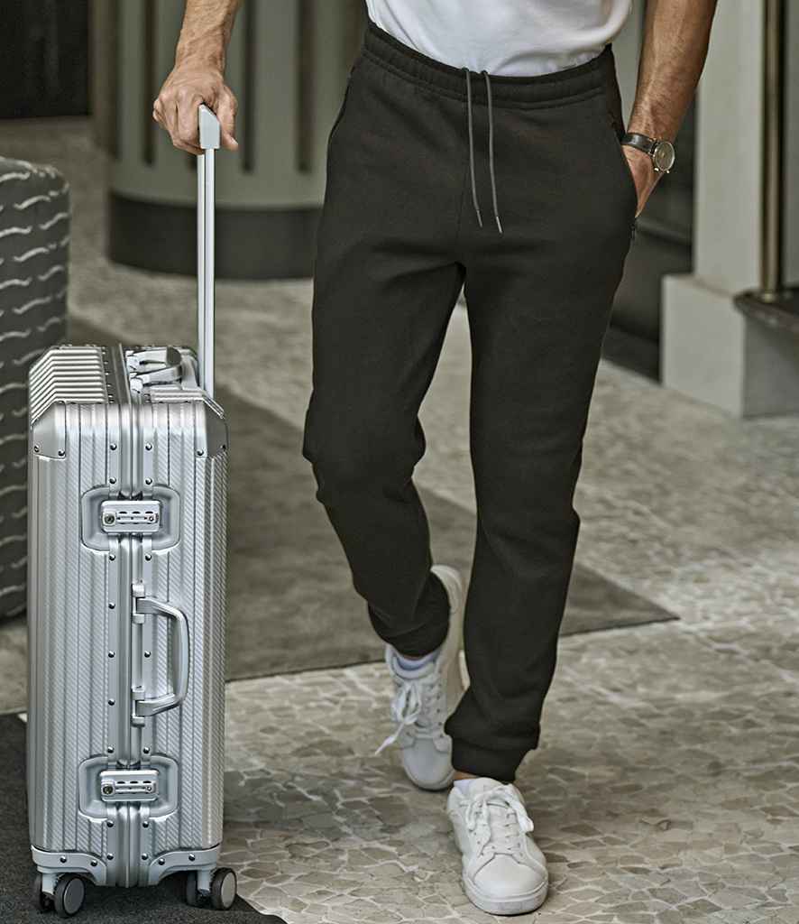 Tee Jays Ribbed Interlock Sweat Pants T5510 - T5510 Black Model