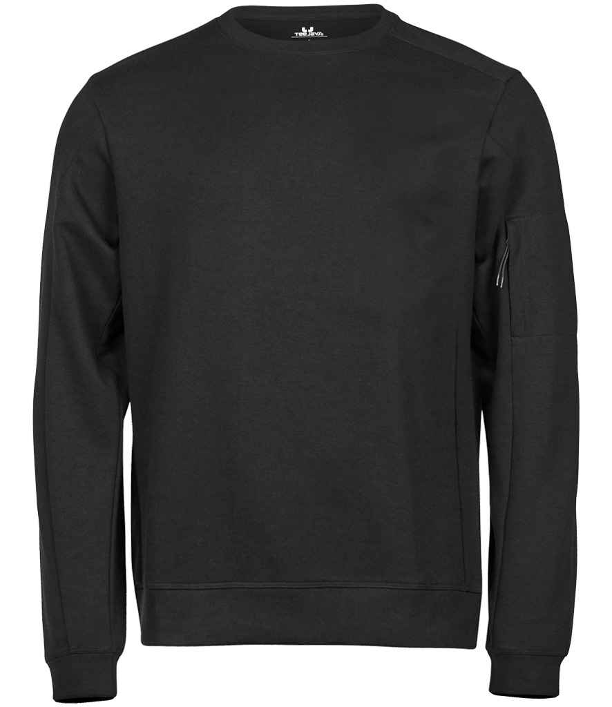 Tee Jays Athletic Crew Neck Sweatshirt T5700 - Black