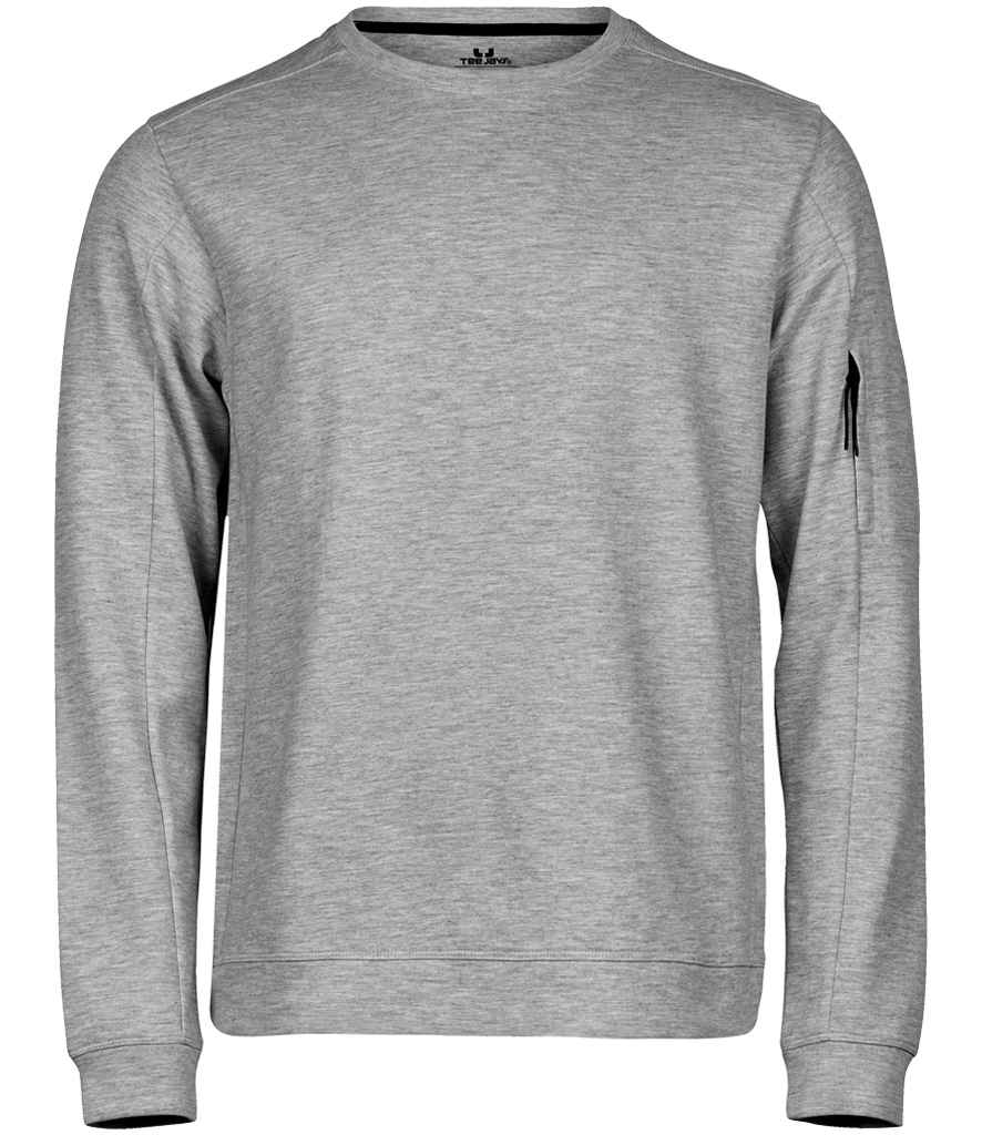 Tee Jays Athletic Crew Neck Sweatshirt T5700 - Heather Grey