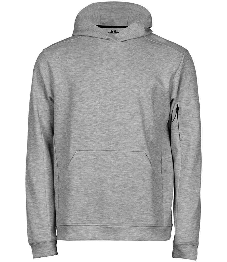 Tee Jays Athletic Hooded Sweatshirt T5702 - Heather Grey