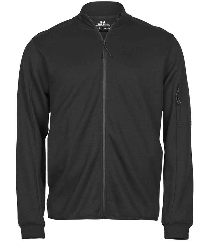 Tee Jays Athletic Full Zip Sweat Cardigan T5704 - Black