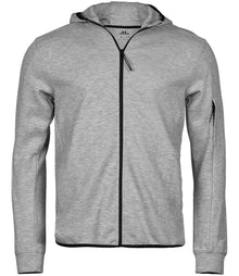Tee Jays Athletic Hooded Full Zip Sweat Jacket T5706 - Heather Grey
