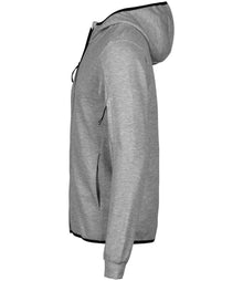 Tee Jays Athletic Hooded Full Zip Sweat Jacket T5706 - T5706 Heather Grey Side