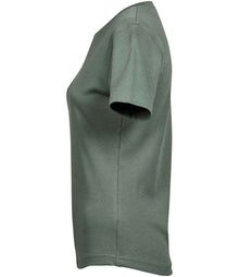 Tee Jays Ladies Interlock T-Shirt T580 - T580 Leaf Green Side