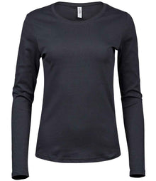 Tee Jays Ladies Long Sleeve Interlock T-Shirt T590 - Dark Grey