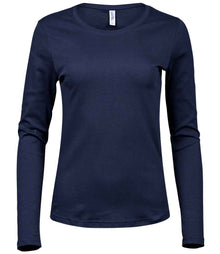 Tee Jays Ladies Long Sleeve Interlock T-Shirt T590 - Navy