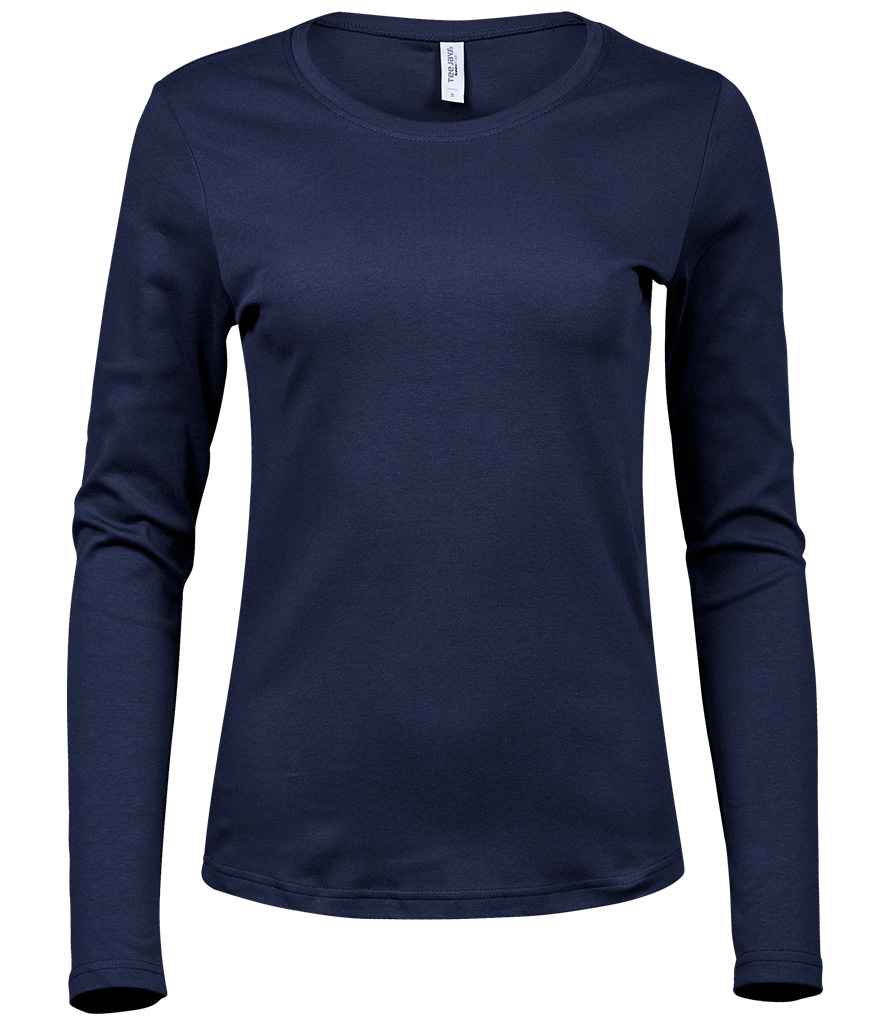 Tee Jays Ladies Long Sleeve Interlock T-Shirt T590 - Navy