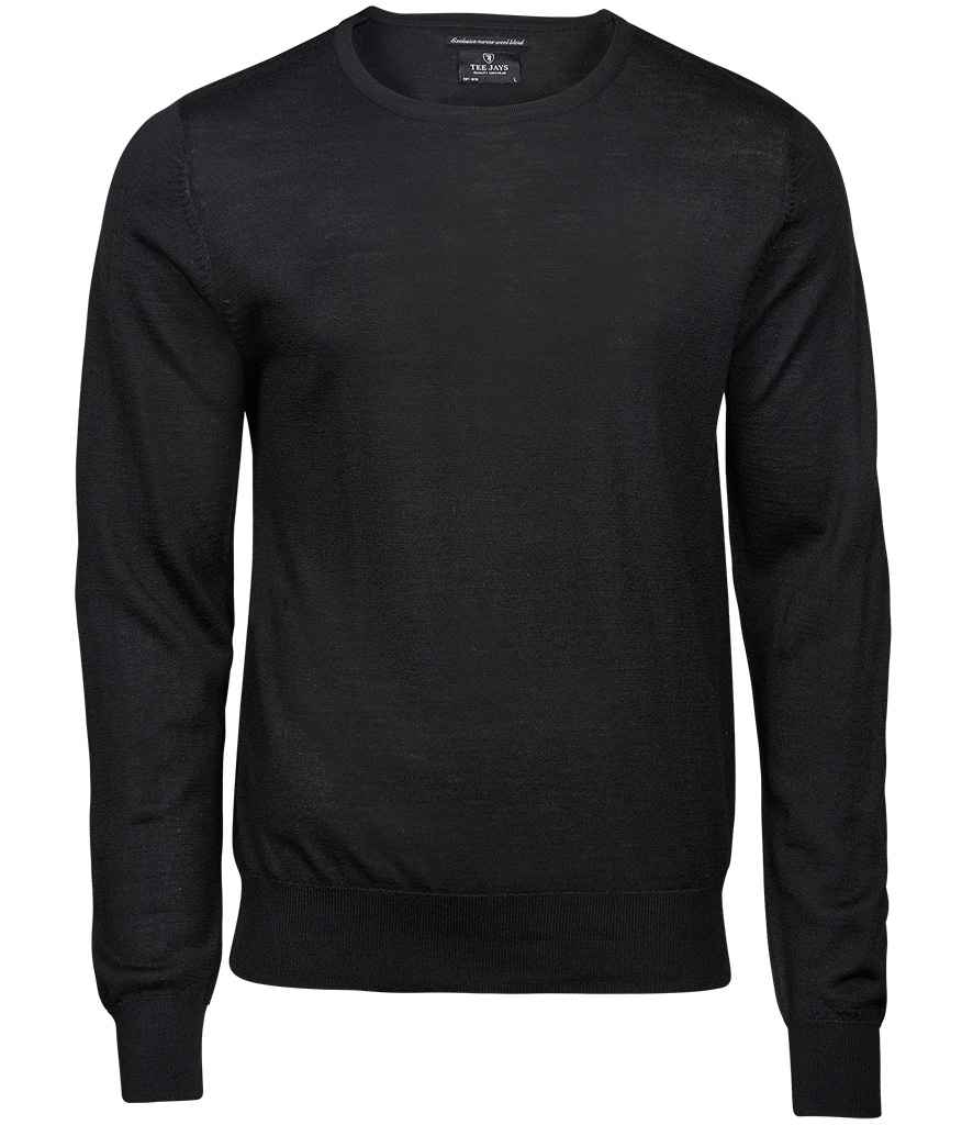 Tee Jays Merino Blend Crew Neck Sweater T6000 - Black