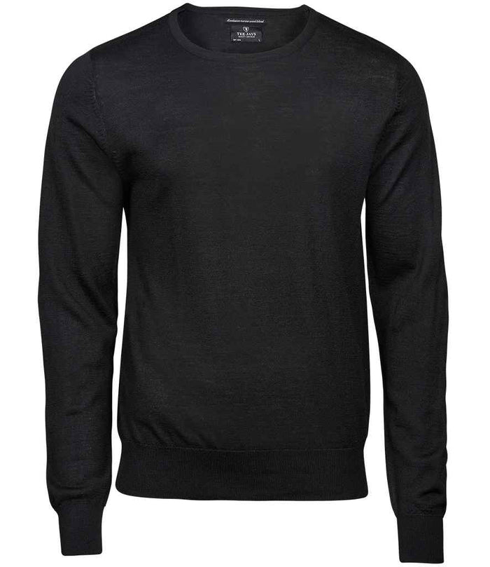 Tee Jays Merino Blend Crew Neck Sweater T6000 - Black