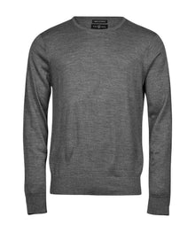 Tee Jays Merino Blend Crew Neck Sweater T6000 - Grey Melange