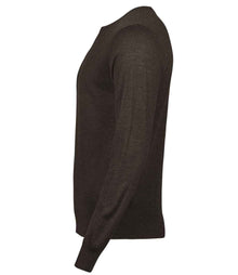 Tee Jays Merino Blend Crew Neck Sweater T6000 - T6000 Mocha Side