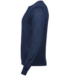 Tee Jays Merino Blend Crew Neck Sweater T6000 - T6000 Navy Side