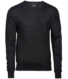 Tee Jays Merino Blend V Neck Sweater T6001 - Black