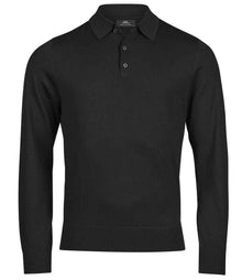 Tee Jays Knitted Polo Shirt T6002 - Black