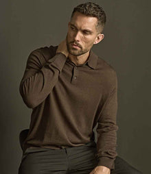 Tee Jays Knitted Polo Shirt T6002 - T6002 Mocha Model