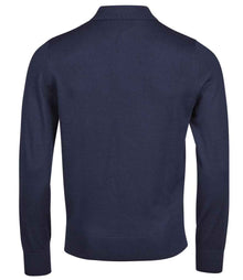 Tee Jays Knitted Polo Shirt T6002 - T6002 Navy Back