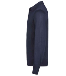 Tee Jays Knitted Polo Shirt T6002 - T6002 Navy Side