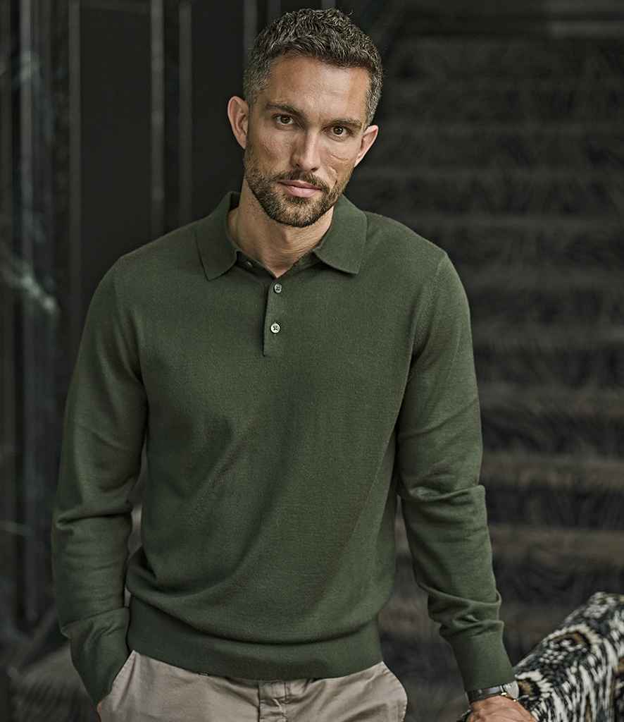 Tee Jays Knitted Polo Shirt T6002 - T6002 Pine Model