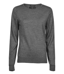 Tee Jays Ladies Crew Neck Sweater T6006 - Grey Melange