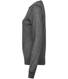 Tee Jays Ladies Crew Neck Sweater T6006 - T6006 Grey Melange Side
