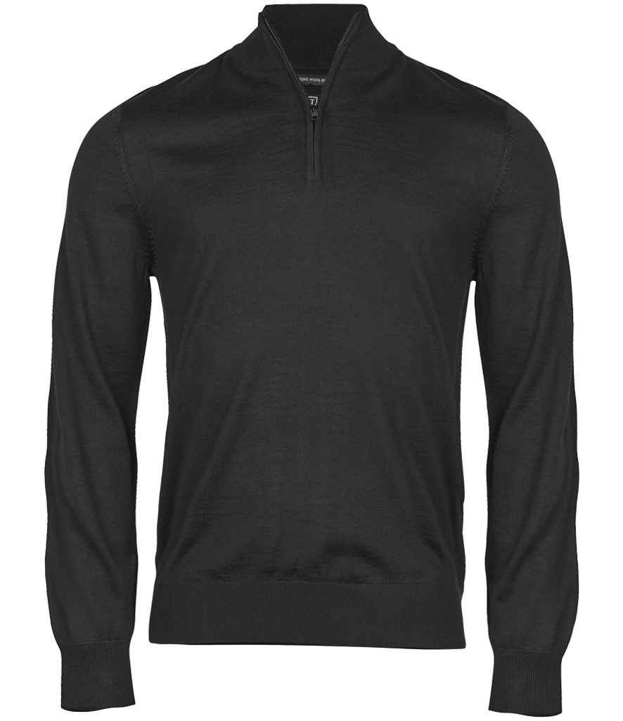 Tee Jays Half Zip Sweater T6010 - Black