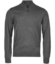 Tee Jays Half Zip Sweater T6010 - Grey Melange