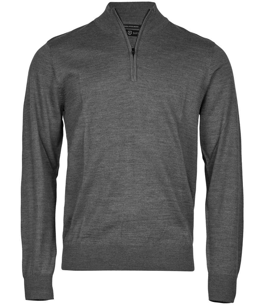 Tee Jays Half Zip Sweater T6010 - Grey Melange