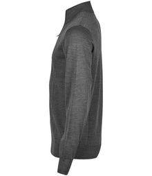 Tee Jays Half Zip Sweater T6010 - T6010 Grey Melange Side