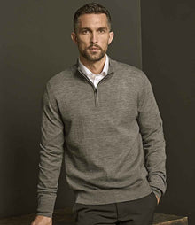 Tee Jays Half Zip Sweater T6010 - T6010 Grey Melange Model